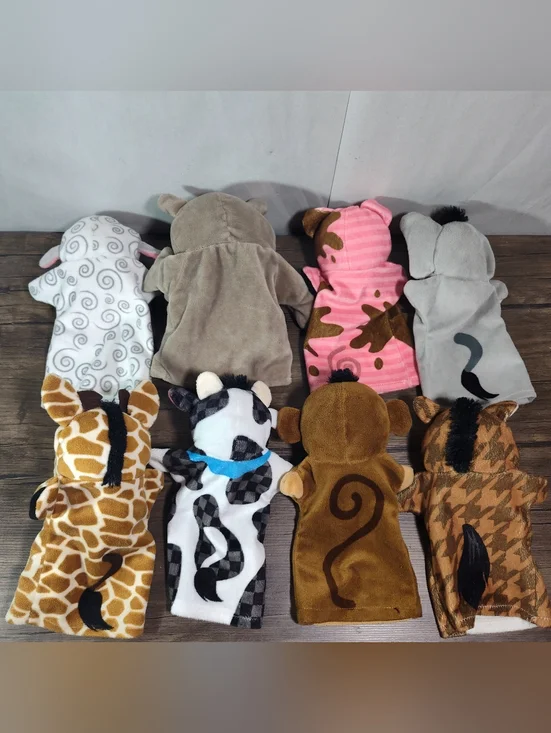 Melissa And Doug Lot Of 18 Hand Puppets (Animals/People) - Picture 10 of 14